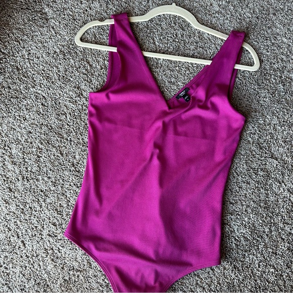 Vibrant Pink Women's Bodysuit - Picture 6 of 8